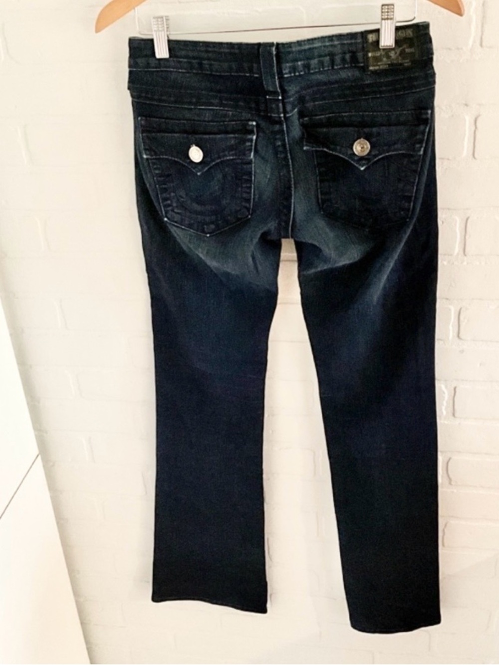 True Religion Y2K Becky Flare Jeans Low Rise Stretch USA Sz 28 - Picture 9 of 16